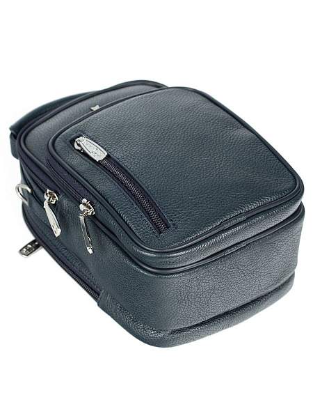 Мужская сумка из натуральной кожи Vasheron, Артикул: 9475-Polo D.Blue фото №1