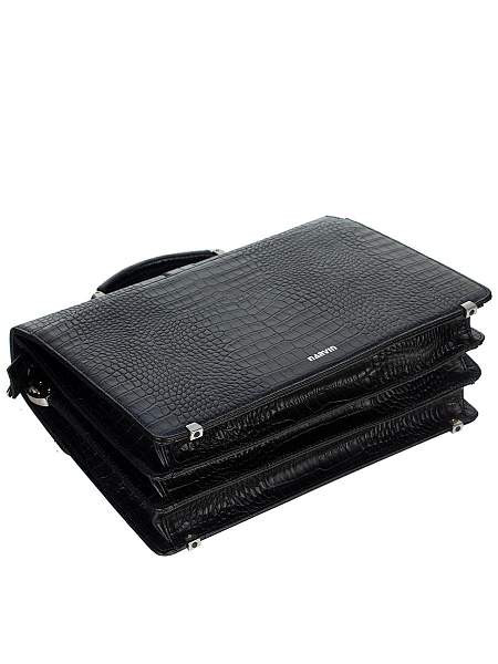 Мужской классический портфель Narvin 9733-Aligro Black Vasheron, Артикул: 9733-Aligro Black фото №1