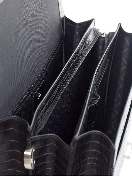 Мужской классический портфель Narvin 9733-Aligro Black Vasheron, Артикул: 9733-Aligro Black фото №1