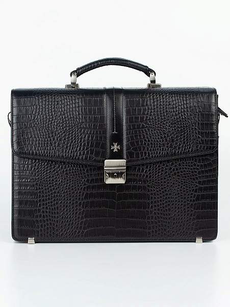 Мужской классический портфель Narvin 9733-Aligro Black Vasheron, Артикул: 9733-Aligro Black фото №1