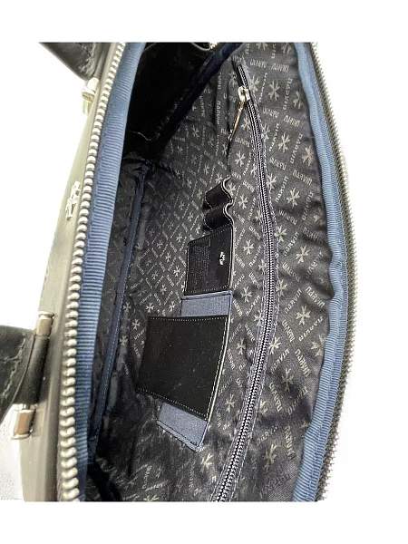 Стильный портфель-сумка из натуральной кожи NARVIN 9751-Aligro Black Vasheron, Артикул: 9751-Aligro Black фото №1