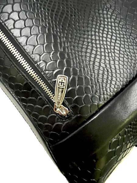 Портфель-сумка NARVIN 9752-Anaconda Black из натуральной кожи  Vasheron, Артикул: 9752-Anaconda Black фото №1