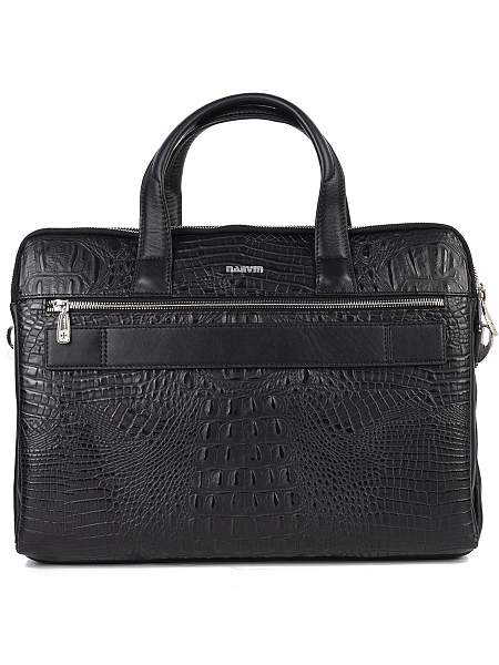 Портфель-сумка NARVIN 9759-Bambino Black из натуральной кожи Vasheron, Артикул: 9759-Bambino Black фото №1