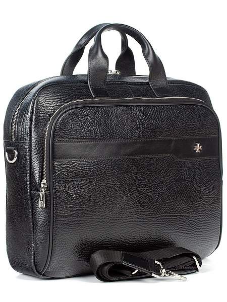 Сумка портфель А4 из натуральной кожи 9771-Bridge Black Vasheron, Артикул: 9771-Bridge Black фото №1