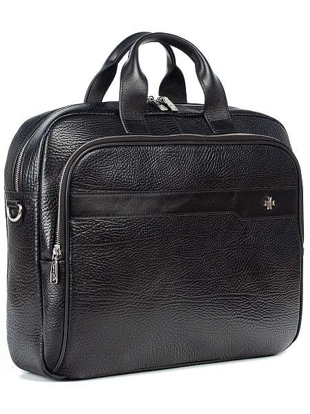 Сумка портфель А4 из натуральной кожи 9771-Bridge Black Vasheron, Артикул: 9771-Bridge Black фото №1