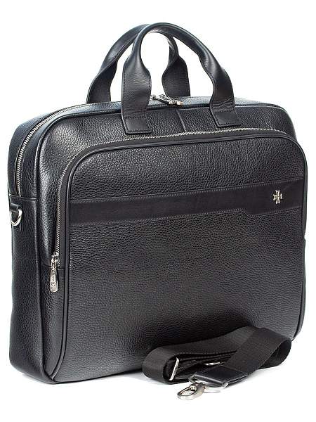Сумка портфель А4 из натуральной кожи 9771-Polo Black Vasheron, Артикул: 9771-Polo Black фото №1