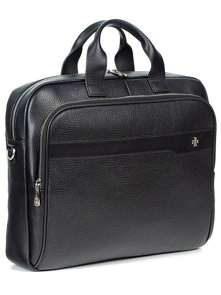 Сумка портфель А4 из натуральной кожи 9771-Polo Black Vasheron, Артикул: 9771-Polo Black фото №1