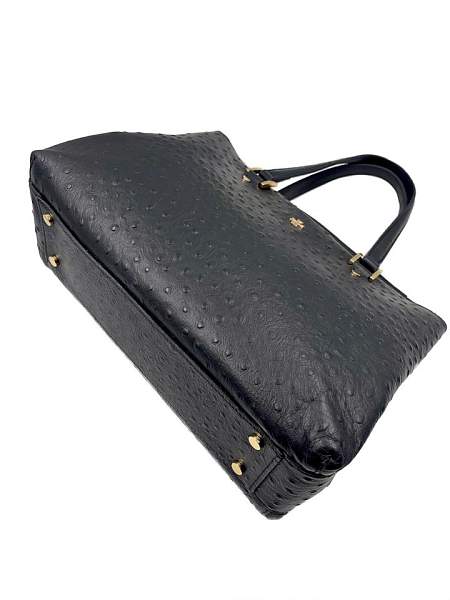 Сумка женская NARVIN 9802-Ostrich Black Vasheron, Артикул: 9802-Ostrich Black фото №1