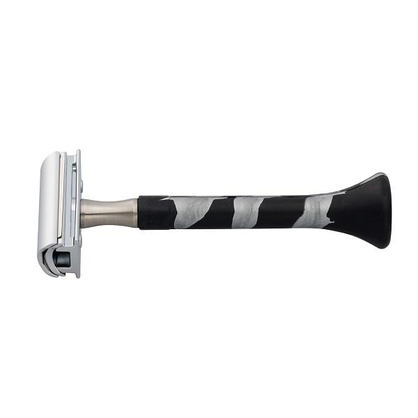 Станок для бритья Erbe с двумя лезвиями, цвет хром, ручка- силикон, цвет: серебряный/черный 6486 Erbe, Артикул: 6486 фото №1