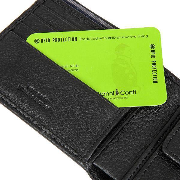Портмоне черный Gianni Conti 1817412 black Gianni Conti, Артикул: 1817412 black фото №1