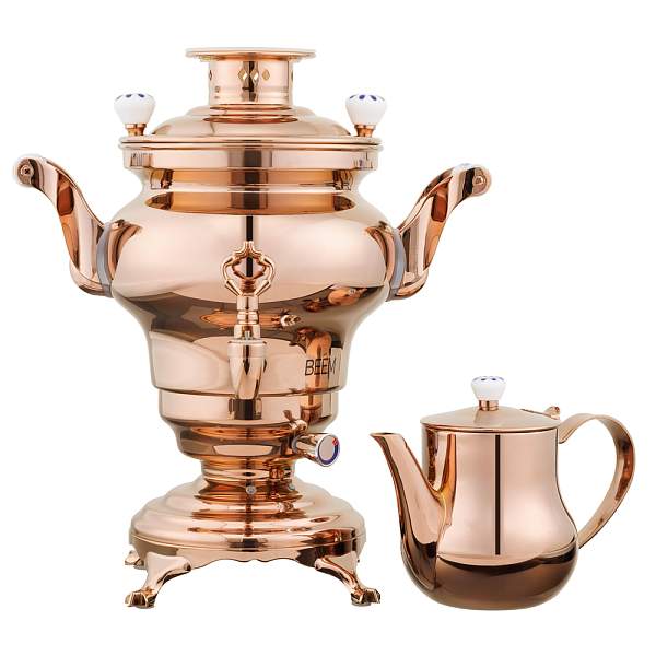 Самовар BEEM модель Odessa, 3 литра, золотистый 06981 (06927) Beem, Артикул: 06981 (06927) фото №1