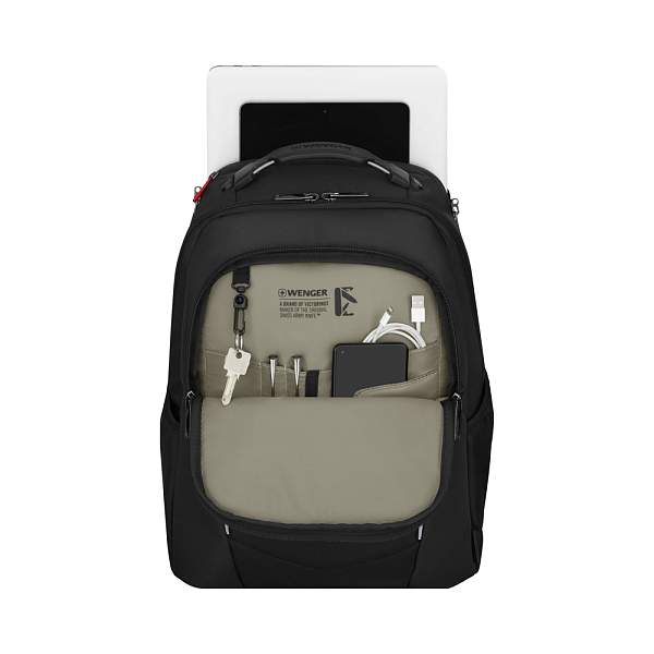 Рюкзак WENGER ALTAIR 15.6", черный, переработанный ПЭТ/Полиэстер, 32х21х44 см, 22 л. 653186 Wenger, Артикул: 653186 фото №1