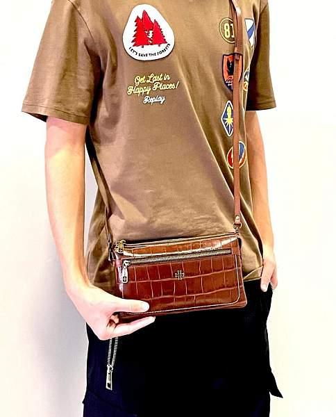 Клатч мужской Vasheron, Артикул: 9449-Croco Brown фото №1