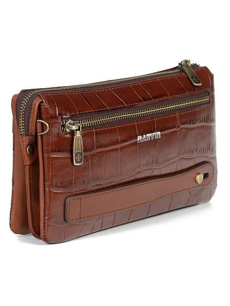 Клатч мужской Vasheron, Артикул: 9449-Croco Brown фото №1