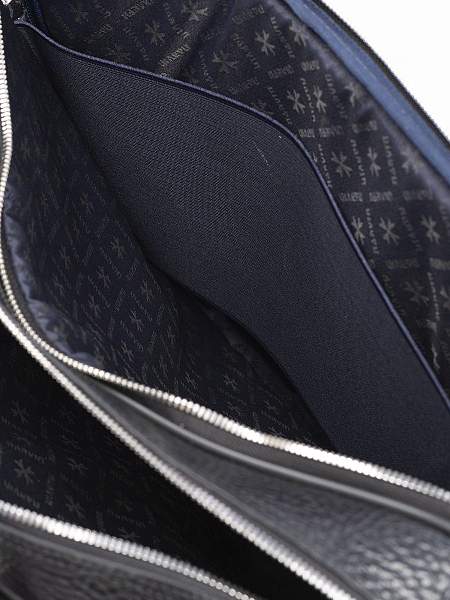 Кожаный портфель-сумка Narvin 9767-Bridge Black Vasheron, Артикул: 9767-Bridge Black фото №1