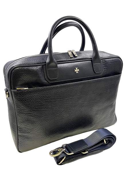 Кожаный портфель-сумка Narvin 9767-Bridge D.Blue Vasheron, Артикул: 9767-Bridge D.Blue фото №1