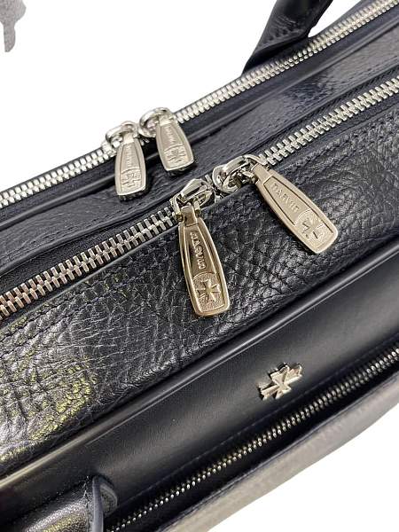 Кожаный портфель-сумка Narvin 9767-Bridge D.Blue Vasheron, Артикул: 9767-Bridge D.Blue фото №1