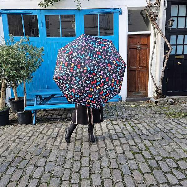 L354-4482 Butterfly (Бабочки) Зонт женский механика Fulton Fulton, Артикул: L354-4482 Butterfly фото №1