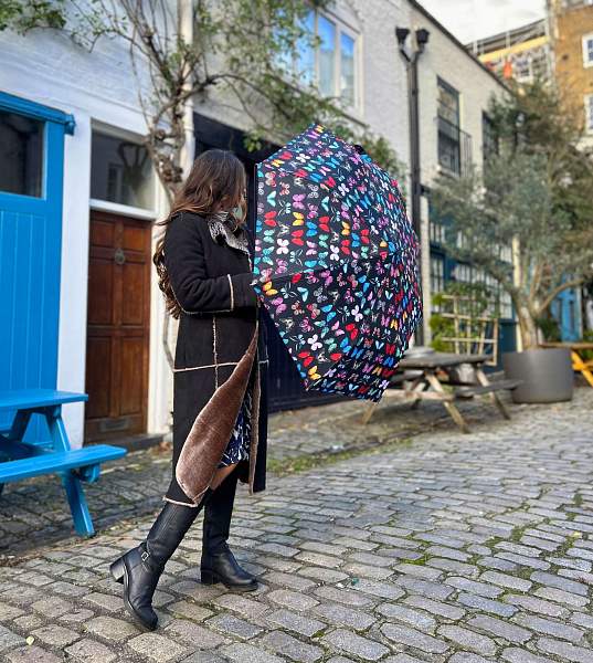 L354-4482 Butterfly (Бабочки) Зонт женский механика Fulton Fulton, Артикул: L354-4482 Butterfly фото №1