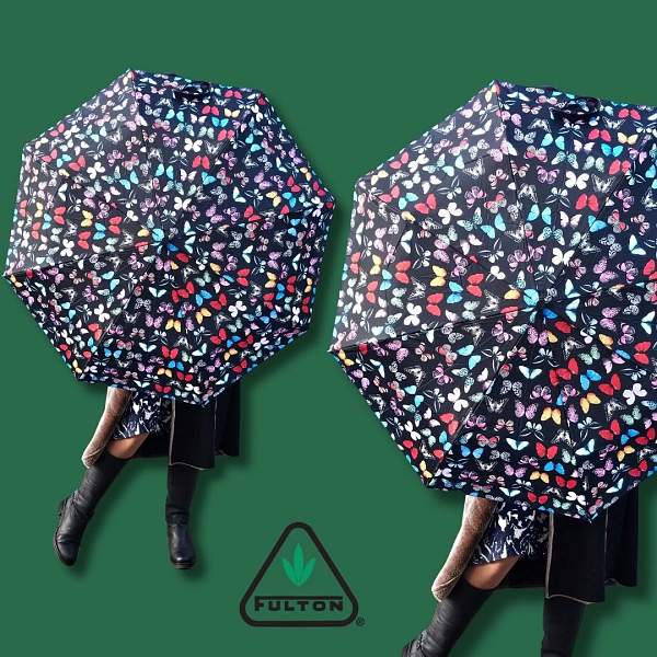 L354-4482 Butterfly (Бабочки) Зонт женский механика Fulton Fulton, Артикул: L354-4482 Butterfly фото №1