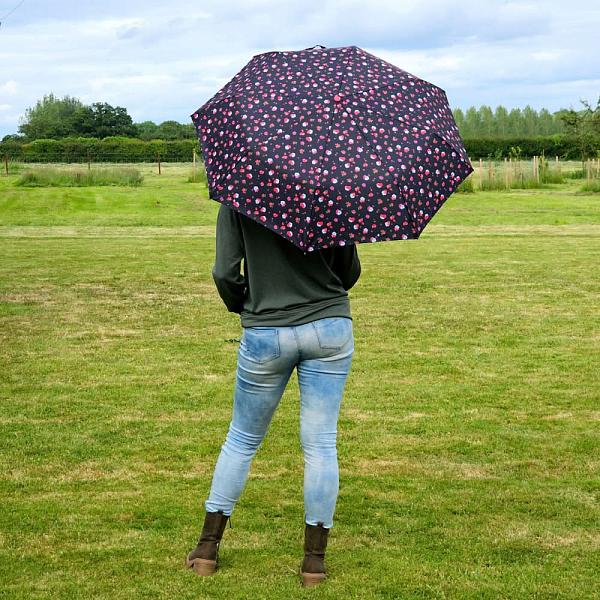 L354-4485 StrawberryGarden (Клубничный сад) Зонт женский механика Fulton Fulton, Артикул: L354-4485 StrawberryGarden фото №1