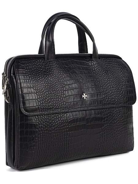 Сумка-Портфель NarVin 9759-Aligro Black из натуральной кожи Vasheron, Артикул: 9759-Aligro Black фото №1