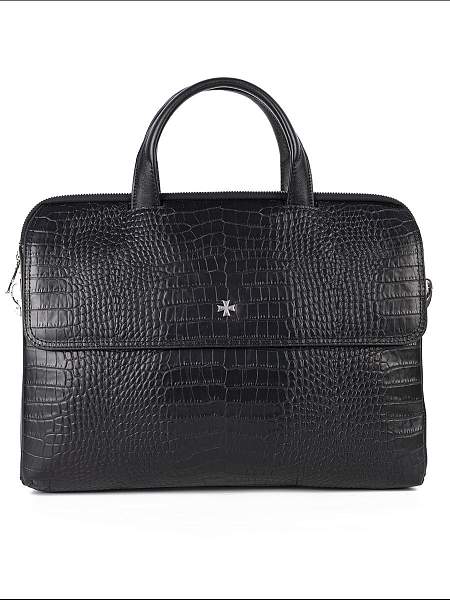 Сумка-Портфель NarVin 9759-Aligro Black из натуральной кожи Vasheron, Артикул: 9759-Aligro Black фото №1