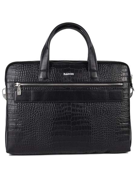 Сумка-Портфель NarVin 9759-Aligro Black из натуральной кожи Vasheron, Артикул: 9759-Aligro Black фото №1