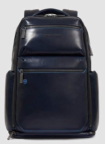 Большой кожаный рюкзак Piquadro Piquadro, Артикул: CA6592B2BM/BLU2 фото №1