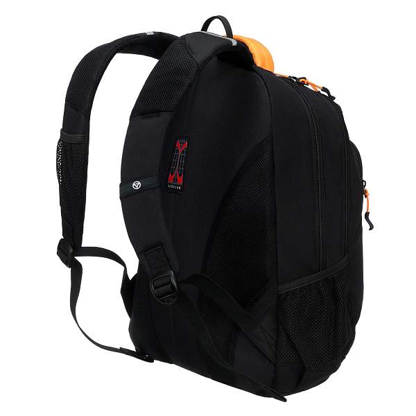 Рюкзак TORBER ROCKIT черный/оранжевый, полиэстер/добби, 32x15x46 см, 22 л T2383B Torber, Артикул: T2383B фото №1