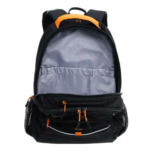 Рюкзак TORBER ROCKIT черный/оранжевый, полиэстер/добби, 32x15x46 см, 22 л T2383B Torber, Артикул: T2383B фото №1