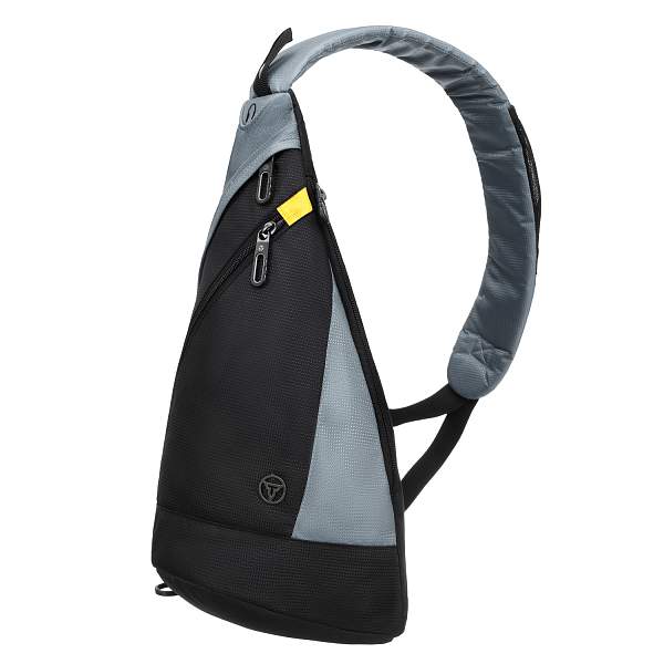 Рюкзак TORBER с одним плечевым ремнем, черный/серый, полиэстер/добби, 25x15x45 см, 7 л T2378 Torber, Артикул: T2378 фото №1