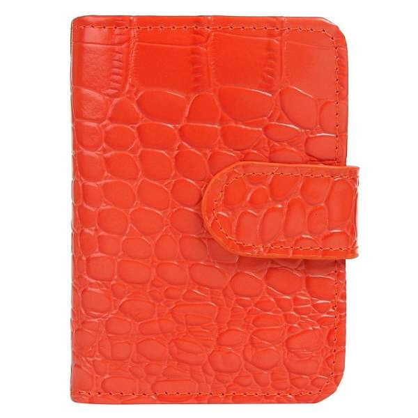 K-C-P01-58 оранжевая визитница женская (кожа) Jane's Story Jane's Story, Артикул: K-C-P01-58 фото №1