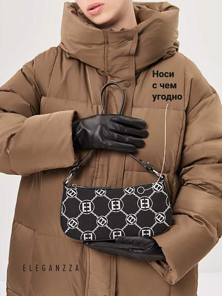 Перчатки женские 100% ш IS020 black Eleganzza, Артикул: IS020-8_01-000369 фото №1