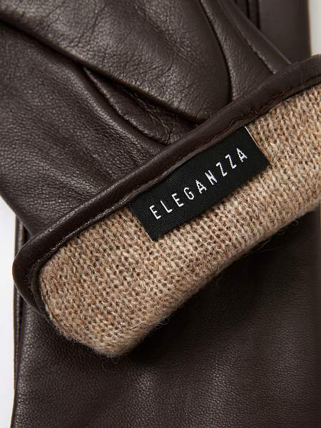 Перчатки женские 100% ш IS020 d.brown Eleganzza, Артикул: IS020-7_01-000370 фото №1