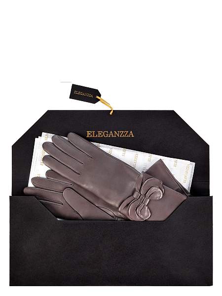 Перчатки женские ш+каш. F-IS0075 d.grey Eleganzza, Артикул: F-IS0075-7_01-000052 фото №1