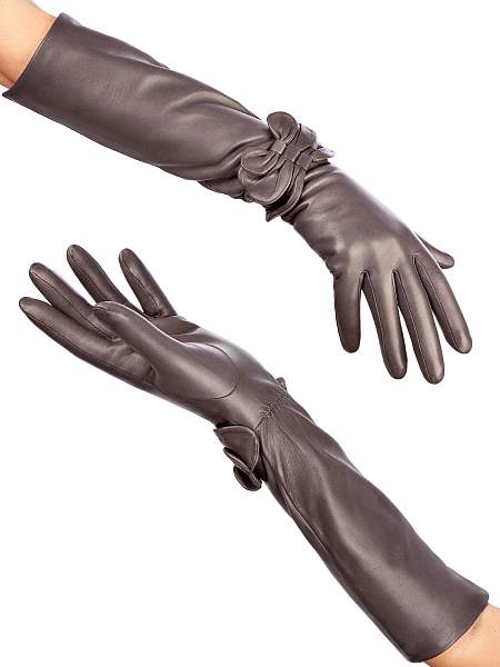 Перчатки женские ш+каш. F-IS0075 d.grey Eleganzza, Артикул: F-IS0075-7_01-000052 фото №1