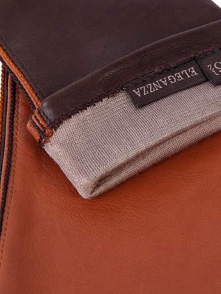 Перчатки женские ш/п F-IS0065 cork/d.brown Eleganzza, Артикул: F-IS0065-65_01-00005 фото №1