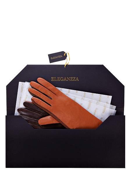 Перчатки женские ш/п F-IS0065 cork/d.brown Eleganzza, Артикул: F-IS0065-65_01-00005 фото №1