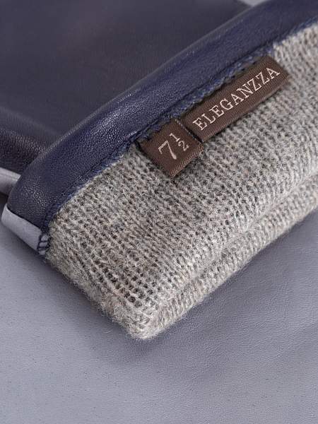 Перчатки женские ш+каш. TOUCH F-IS0065 grey/d.blue Eleganzza, Артикул: TOUCH F-IS0065-7_01-00009 фото №1