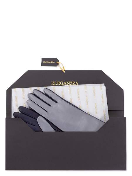 Перчатки женские ш+каш. TOUCH F-IS0065 grey/d.blue Eleganzza, Артикул: TOUCH F-IS0065-7_01-00009 фото №1