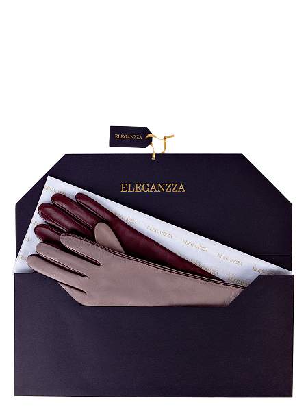 Перчатки женские ш/п F-IS0065 latte/black Eleganzza, Артикул: F-IS0065-65_01-00029 фото №1