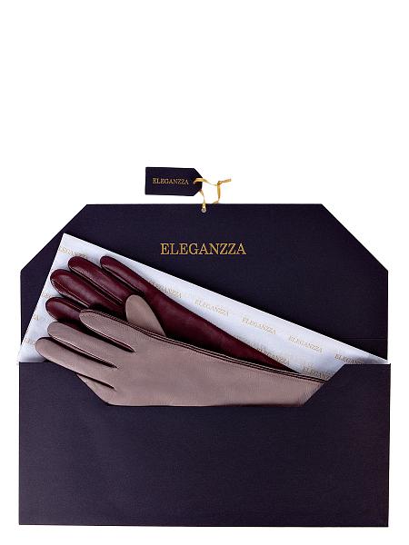 Перчатки женские ш/п F-IS0065 latte/black Eleganzza, Артикул: F-IS0065-7_01-000299 фото №1