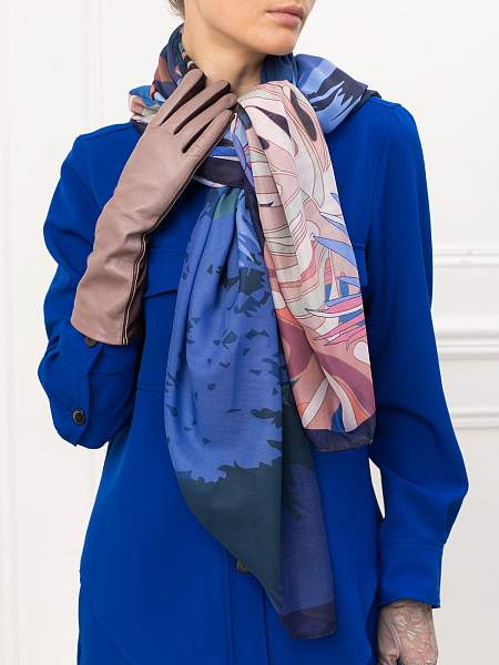 Перчатки женские ш/п F-IS0065 latte/black Eleganzza, Артикул: F-IS0065-75_01-00029 фото №1