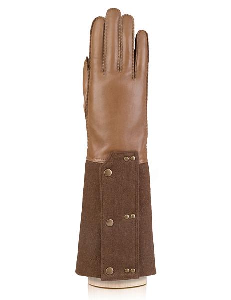 Перчатки женские ш+каш. F-HS0097 taupe/brown Eleganzza, Артикул: F-HS0097-65_01-00010 фото №1