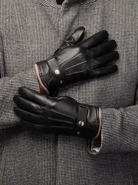 Перчатки мужские 100% ш IS980 black/d.grey Eleganzza, Артикул: IS980-85_01-00017 фото №1
