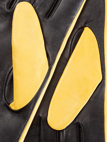 Перчатки женские ш/п F-IS0065 lemon/black Eleganzza, Артикул: F-IS0065-65_01-00033 фото №1