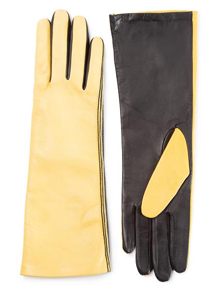 Перчатки женские ш/п F-IS0065 lemon/black Eleganzza, Артикул: F-IS0065-7_01-000339 фото №1