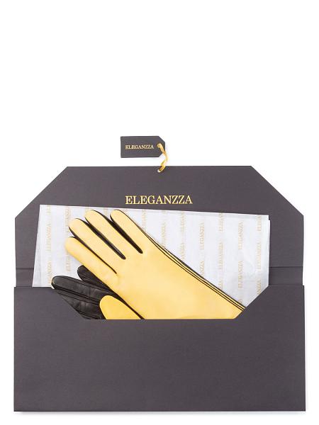 Перчатки женские ш/п F-IS0065 lemon/black Eleganzza, Артикул: F-IS0065-7_01-000339 фото №1