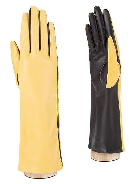 Перчатки женские ш/п F-IS0065 lemon/black Eleganzza, Артикул: F-IS0065-75_01-00033 фото №1